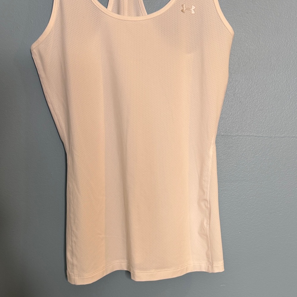 Under Armour Cream Racerback Tank - Picture 3 of 7